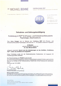 PEP I bis III bei Dr. Michael Bohne